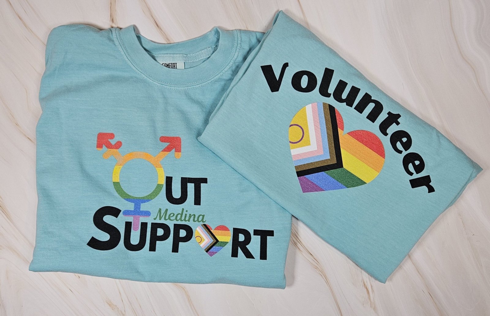 Out Support Medina Volunteer Shirts